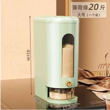 TEMPAT BERAS SLIM/TEMPAT BERAS NORDIC/TEMPAT BERAS ESTETIK/TEMPAT BERAS HEMAT TEMPAT 10 KG MINT