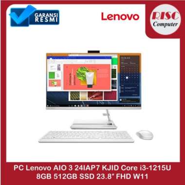 PC Lenovo AIO 3 24IAP7 KJID Core i3-1215U 8GB 512GB SSD 23.8″ FHD W11