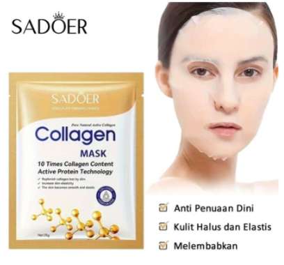 SADOER Masker Collagen Sheet Mask Korea Masker Perawatan Wajah Glowing Melembabkan Anti Aging