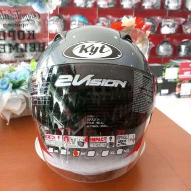 HELM KYT 2 VISION SOLID ALL GREY ORIGINAL L