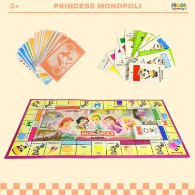 Figoltoys Mainan Anak Monopoli Mancanegara Princess Monopoli