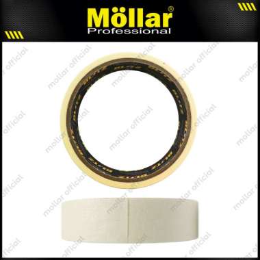 BLITZ Lakban Kertas Putih 24 mm x 10 Yard Masking Tape Perekat Lem Isolasi
