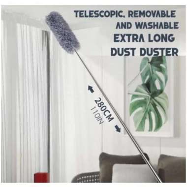 KEMOCENG PANJANG 280CM KEMOCENG TELESCOPIC MICROFIBER KEMOCENG SAWANG LABA LABA KEMOCENG ATAP SULAK