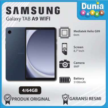 Samsung Tab A9 Wifi Only 4GB/64GB - Tablet Murah Samsung - Layar 8,7" - Garansi Resmi