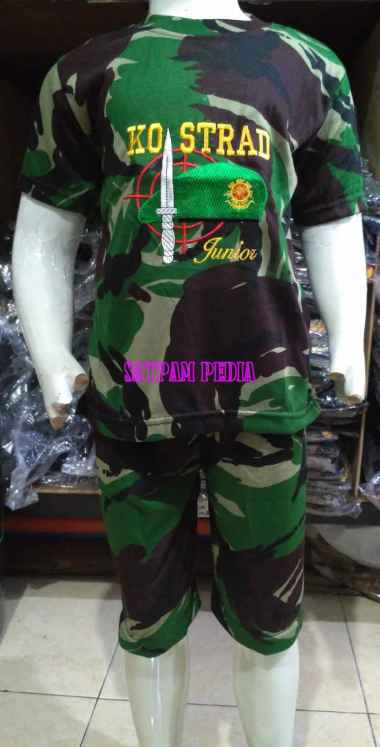 Kaos Anak Gambar Kostrad Loreng - Kaos Anak Kostrad Pendek Pendek L