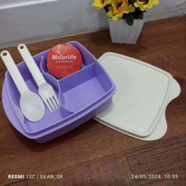 Moorlife - 1 pcs Luna Moorlife free Sendok dan garpu Hijau