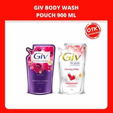 GIV LIQUID BODY WASH SABUN CAIR 900ML POUCH ungu