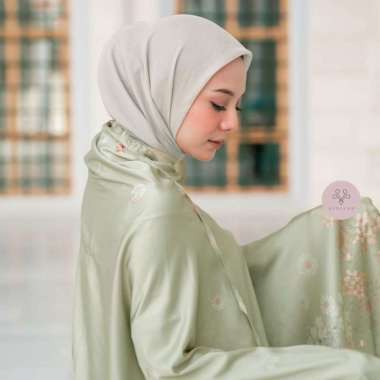 Veselka - Mukena Dewasa Yeni Valide set Sajadah Mahar Seserahan Silky Totebag Garden Heaven