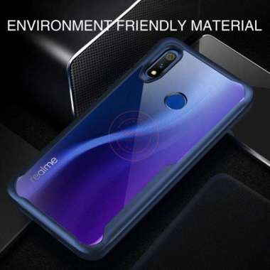 Oppo Realme 3 Pro Rzants Original Hard Soft Armor Case Realme 3 Pro Biru