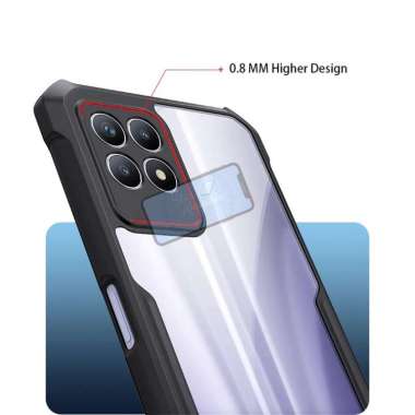 Realme 8i Case XUNDD Original Hard Soft Case Silikon Bening