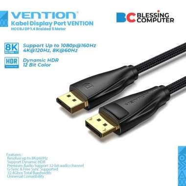 Kabel Display Port VENTION HCCBJ DP 1.4 Braided 5 Meter
