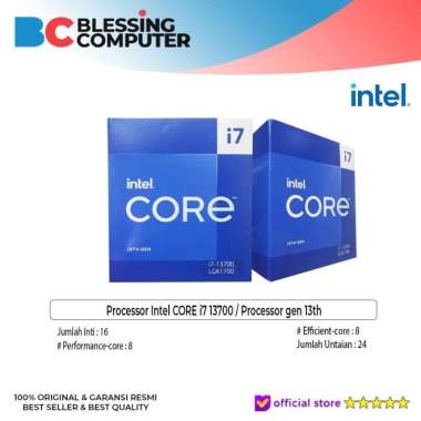Processor Intel CORE i7 13700 / Processor gen 13th