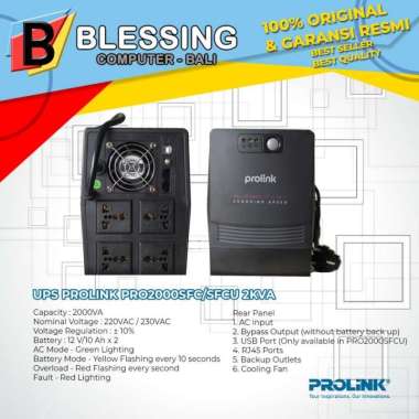 UPS Prolink PRO2000SFCU 2KVA / UPS 2000VA Prolink / UPS Prolink 2000VA