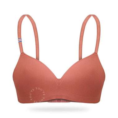 Wimiu BH Seamless Anti Nyeplak Bra Tanpa Kawat Wanita Pakaian Dalam 100090 Busa Tipis Cantik Fanta 3