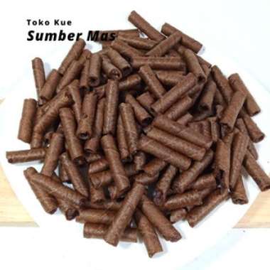WAFER STIK MINI VANILLA 250 GR/ WAFER ROLL VANILA/ KILOAN Coklat