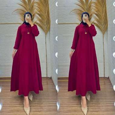 GAMIS CRINGKEL KEKINIAN GAMIS CANTIK DAN MEWAH GAMIS CRINCLE MODIS KRINGKEL LEMBUT ADEM Ld120cm (Jum