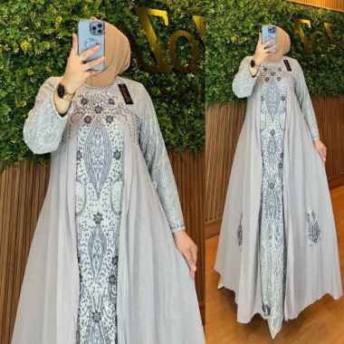 GAMIS DRESS SABYAN BROKAT GAMIS PESTA BURKAT MEWAH PESTA XL A