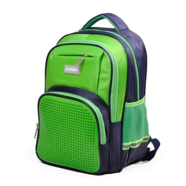 Classa Tas Ransel Sekolah Anak Backpack Sekolah Puzzle Bag - 233 Green