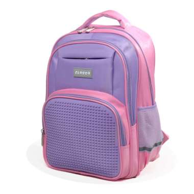 Classa Tas Ransel Sekolah Anak Backpack Sekolah Puzzle Bag - 233 Purple