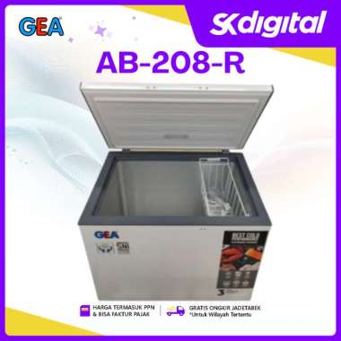 Chest Freezer Gea AB-208R Tempat Penyimpanan Freezer Box 200 Liter
