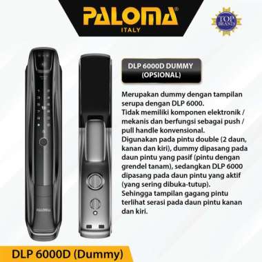 PALOMA DLP 6000 DUMMY Digital Lock Smart Home Kunci Pintu Door Handle WiFi - DUMMY DLP 6000D