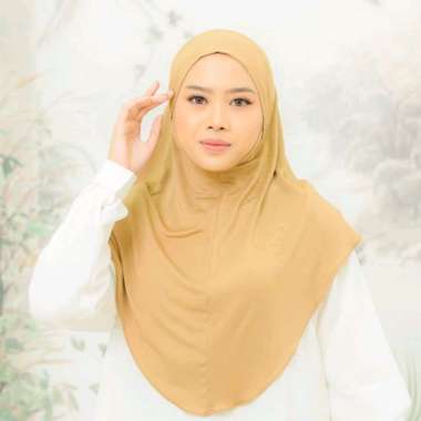 PUSSAT Adreena Bergo Dagu Spandeks Jersey Premium Khimar Umroh Haji Kajian Hijab Instan Daily Hijab