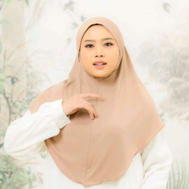 PUSSAT Adreena Bergo Dagu Spandeks Jersey Premium Khimar Umroh Haji Kajian Hijab Instan Daily Hijab
