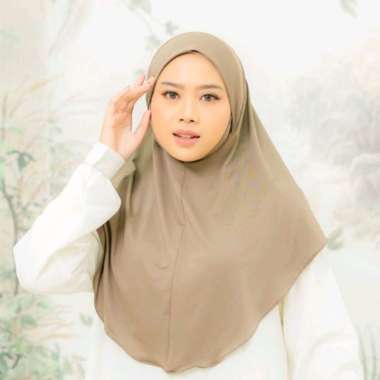 PUSSAT Adreena Bergo Dagu Spandeks Jersey Premium Khimar Umroh Haji Kajian Hijab Instan Daily Hijab