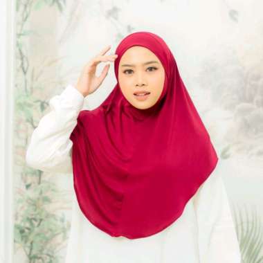 PUSSAT Adreena Bergo Dagu Spandeks Jersey Premium Khimar Umroh Haji Kajian Hijab Instan Daily Hijab