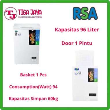 RSA CF110 CHEST FREEZER BOX 100 LITER RSA CF-110 RSA CF110 CF-110