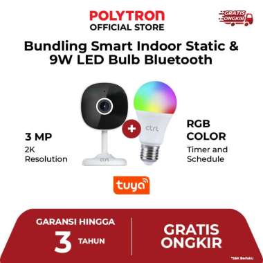 CTRL PAKET CCTV GOLDVIS INDOOR STATIC 3MP + BULB BULB 1x SC INS31 + 1x SL B9B