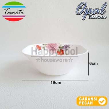 TANITI 1pcs Mangkok Segi Keramik 9,5in Opal Antheros Series Mangkok Salad Mangkok Saji 24cm 7,5 Inch