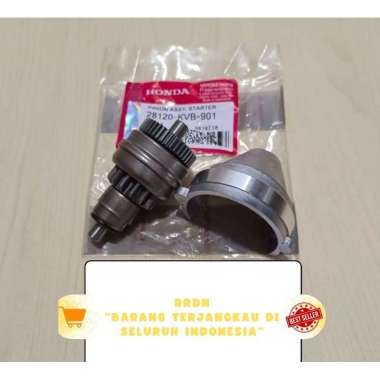 ORIGINAL 100% AHM HONDA gigi Pinion stater starter Gear assy granat + tutup granat Vario beat Karbu 