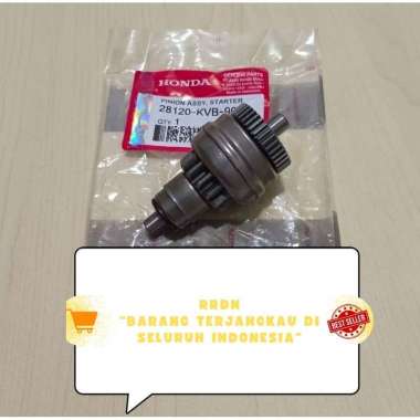 ORIGINAL 100% AHM HONDA gigi Pinion stater starter Gear assy granat + tutup granat Vario beat Karbu 