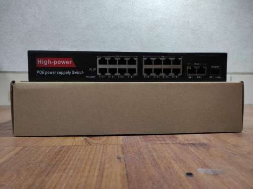 Switch POE Gigabit 16 Port + 2 Uplink & SFP / Switch POE 16 Port