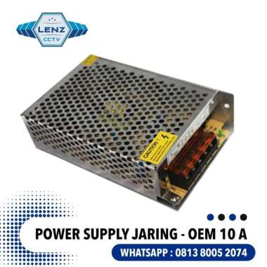 POWER SUPPLY JARING POLOS 12V MURNI 10 AMPERE (BODY BESAR)