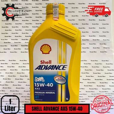 OLI SHELL ADVANCE AX5 15W/40 1 LITER - OLI MOTOR SPORT