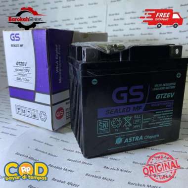 AKI / ACCU GS ASTRA GTZ6V ORIGINAL ACCU KERING MF MOTOR NMAX 155 VARIO 125 VARIO 150 SATRIA FU CBR C