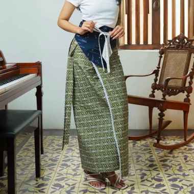 Batik ENOM - Rok Tiara & Sofia - Rok Lilit Batik Modern - Rok Batik Cap Green