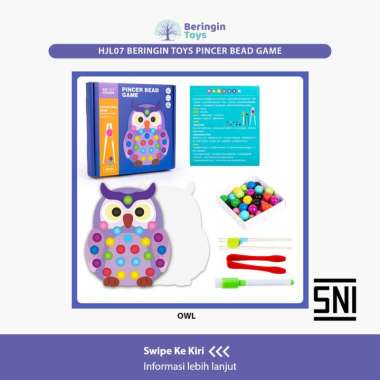 Beringin Toys - Pincer Bead Game HJL07 - Mainan Edukasi Anak OWL