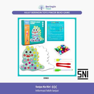 Beringin Toys - Pincer Bead Game HJL07 - Mainan Edukasi Anak DINO