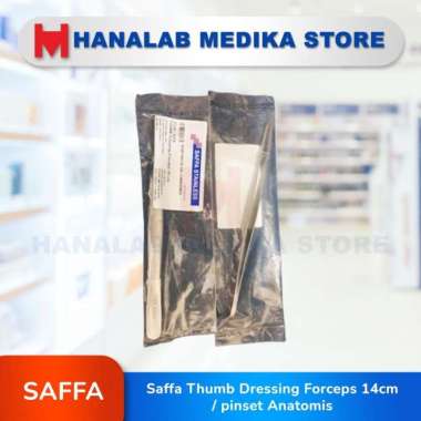 Saffa Thumb Dressing Forceps 14cm / pinset Anatomis