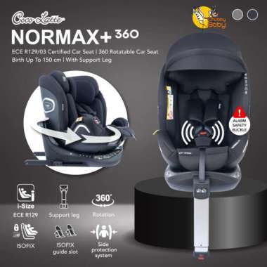 COCOLATTE Normax+ 360 Carseat | Dudukan Kursi Mobil BLACK