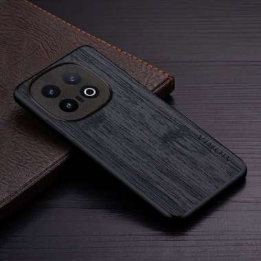 CASING IQOO 13 CASE WOOD CANVAS PREMIUM SOFTCASE IQOO 13 HITAM