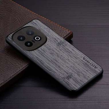 CASING IQOO 13 CASE WOOD CANVAS PREMIUM SOFTCASE IQOO 13 ABU-ABU