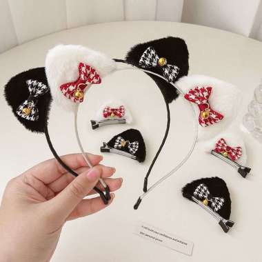 BD0137 Bando telinga kucing BANDO TELINGA KUCING PITA FASHION KOREA HITAM