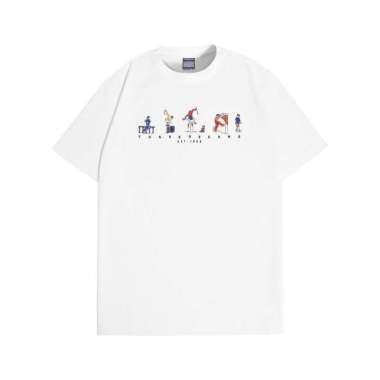 3Second Men's T-Shirt Short Sleeve Regular Fit Heavyweight Cotton Active C200924 White XXL