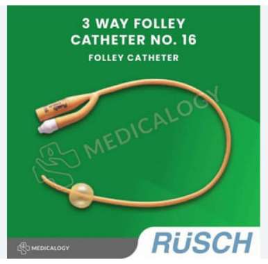 Rusch 2 Way Folley Catheter Nomor 16