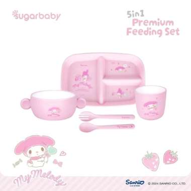 SugarBaby Sanrio Series/Feeding Set/Training Cup/Stroller/Multi Chair FEEDING SET MY MELODY
