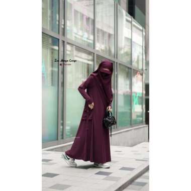 Zea Cargo & French Khimar By khumazz | Abaya trendy | French Khimar syar'i French Khimar Maroon